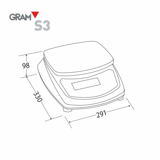 Gram S3R Außenabmessungen